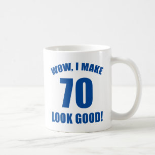 Taza De Café 70.º regalo de la bolsa de cumpleaños (b)