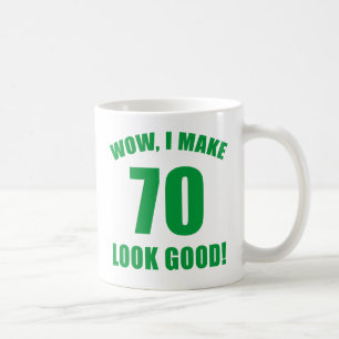 Taza De Café 70.º regalo de la bolsa de cumpleaños (g)