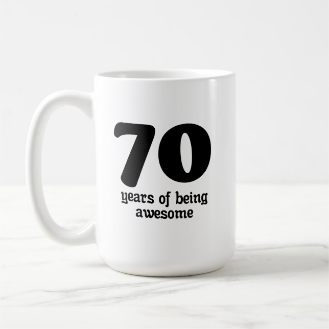 Taza De Café 70 años de ser increíble (Izquierda)