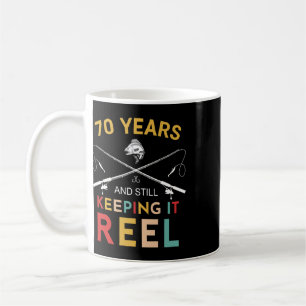 Taza De Café 70 años y todavía manteniéndolo Reel Cumpleaños 70