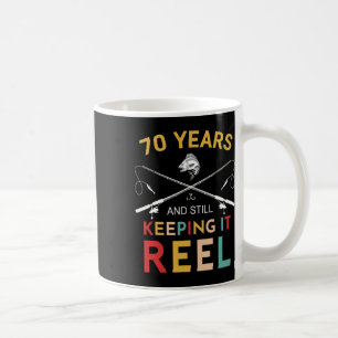 Taza De Café 70 años y todavía manteniéndolo Reel Cumpleaños 70