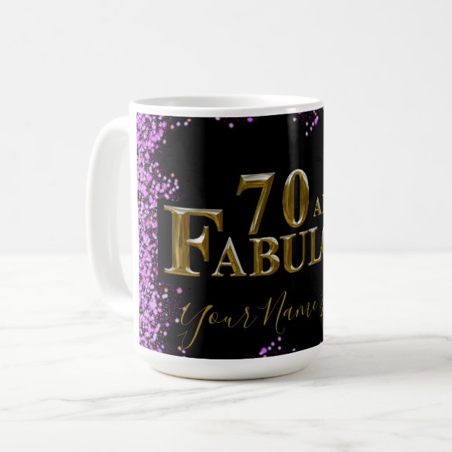 Taza De Café 70 cumpleaños (Anverso izquierdo)