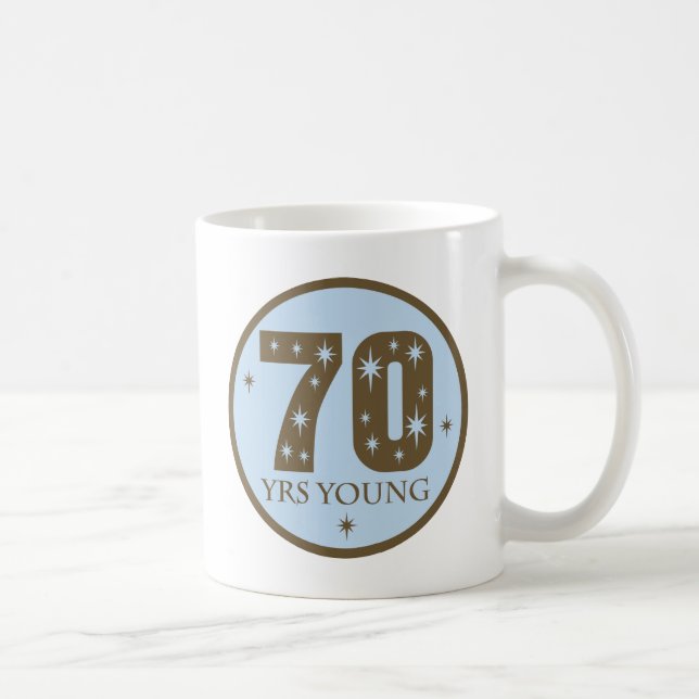 Taza De Café 70.o Ideas del regalo de cumpleaños (Derecha)