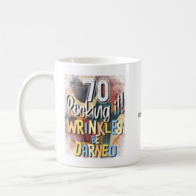 Taza De Café ¡70 Rockeando! Las Arrugas Se Atreven, Setgésimo D (Izquierda)