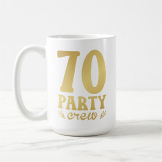 Taza De Café 70 tripulantes Fiestas 70 cumpleaños