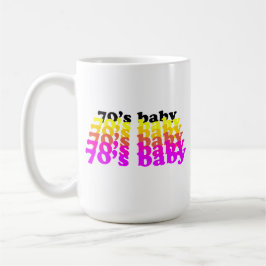 Taza De Café 70'S baby funny birthday present born 1970 - 1979 
