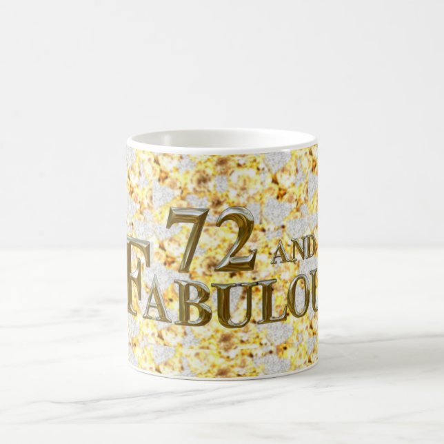 Taza De Café 72 cumpleaños (Centro)