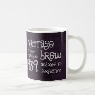 Taza De Café 75.o Brew 1939 del vintage del cumpleaños o