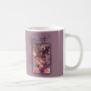Taza De Café 75.o cumpleaños feliz - modificado para requisito
