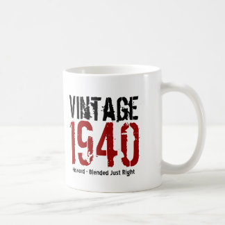 Taza De Café 75.o Vintage del cumpleaños 1940 o cualesquiera