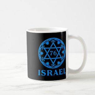 Taza De Café 76 Cumpleaños Yom Ha'atzmaut Independence Da