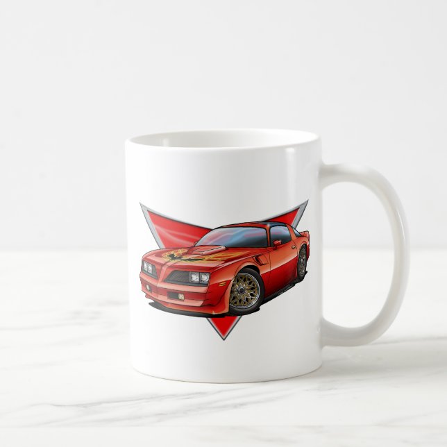 Taza De Café 77-78 Firebird rojo TA (Derecha)