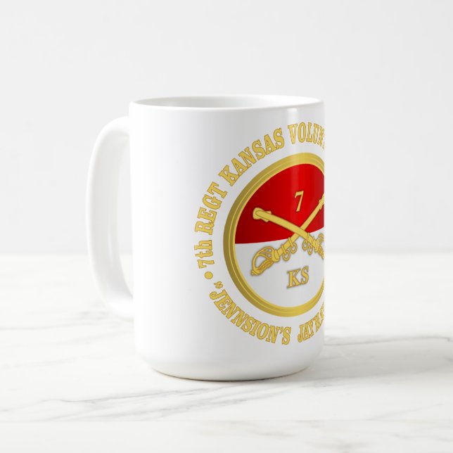 Taza De Café 7.ª Caballería de Kansas (Anverso izquierdo)