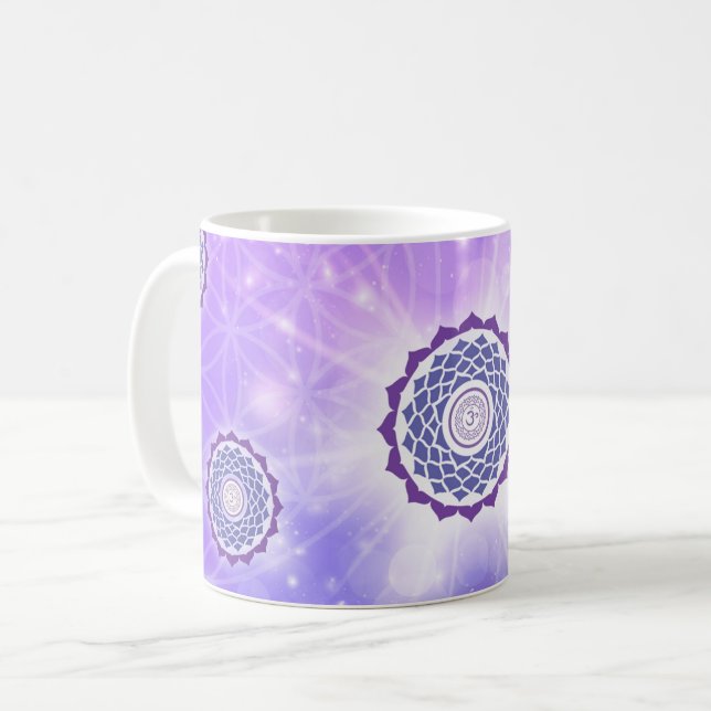 Taza De Café 7.ª Chakra - Crown Chakra (Anverso izquierdo)