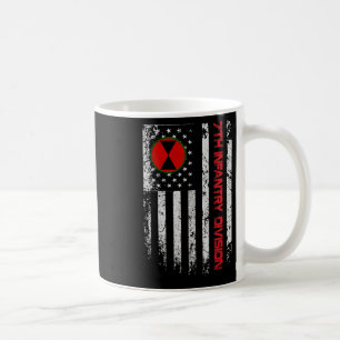 Taza De Café 7.ª División De Infantería Vintage Bandera De Eeuu