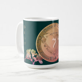 Taza De Café 7.º Boda Aniversario Copper Fresia