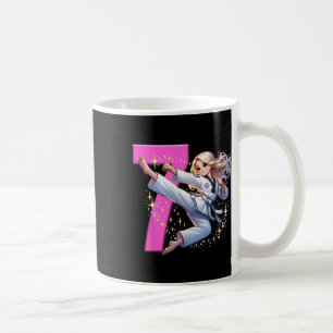 Taza De Café 7.º Chica de cumpleaños Fiesta de Artes Marciales