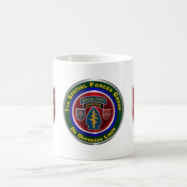 Taza De Café 7.º Grupo de Fuerzas Especiales Aerotransportado (Centro)