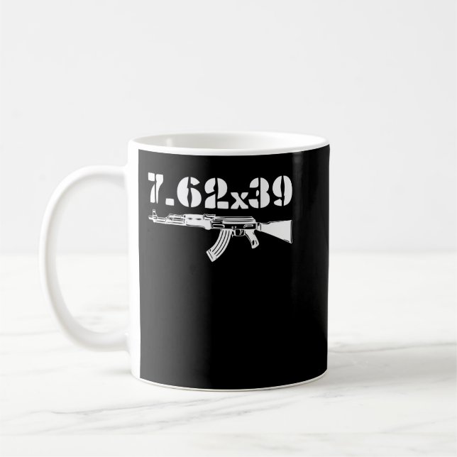 Taza De Café 7.62X39 Calibre Ammo AK-47 Pistola (Izquierda)