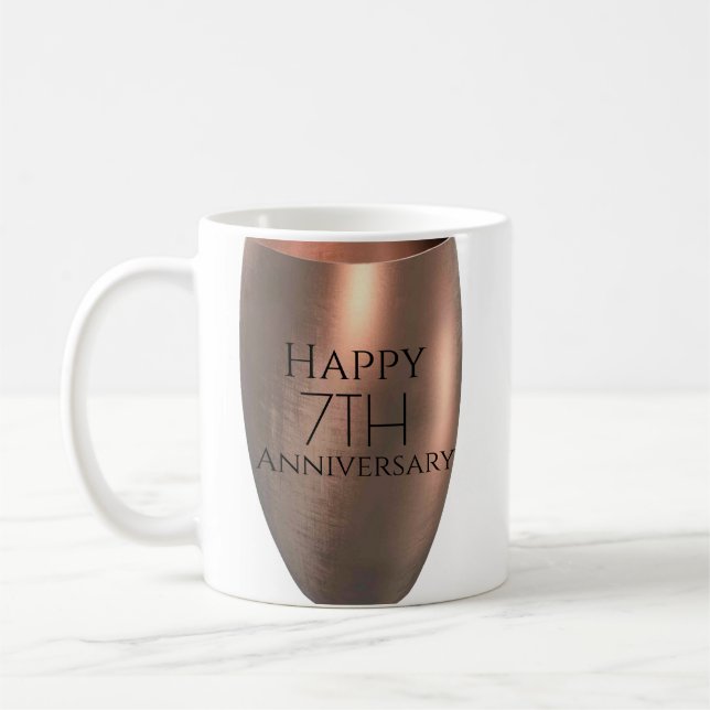 Taza De Café 7° Aniversario del Cobre Tradicional (Izquierda)