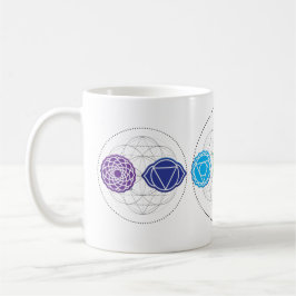 Taza De Café 7 Chakras tranquilos yoga pacífico círculo sagrado