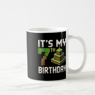 Taza De Café 7 cumpleaños 7 años Gamer Pixel N