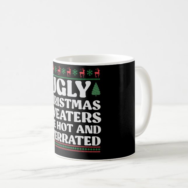 Taza De Café 7 Navidades feos Los sudores son calientes y sobre (Anverso derecho)
