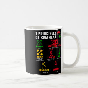 Taza De Café 7 Principios De Kwanzaa Celebración Pan Africano