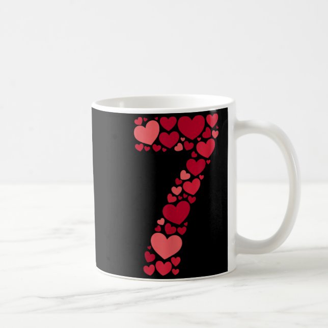 Taza De Café 7 Romantic 67 Heart Pattern Valentine Love Trend 6 (Derecha)