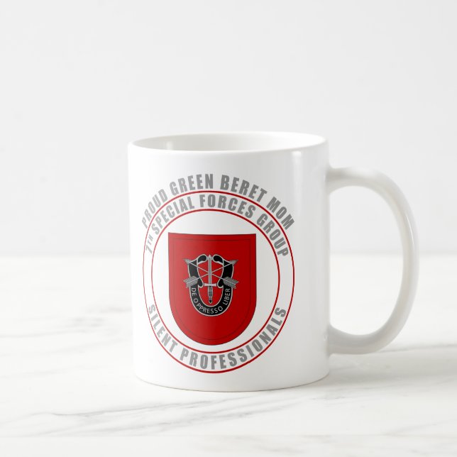 Taza De Café 7mo Mamá del grupo de las fuerzas especiales (Derecha)