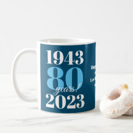 Taza De Café 80.ª Fecha Especial del Cumpleaños
