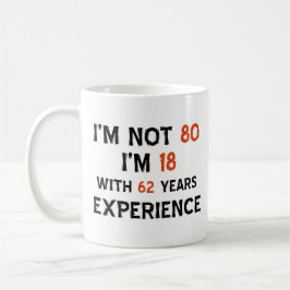 Taza De Café 80.º diseño de cumpleaños