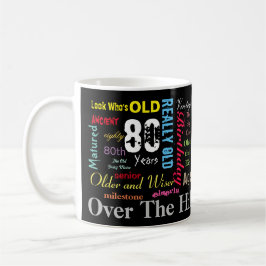 Taza De Café 80.º feliz cumpleaños al estilo del graffiti