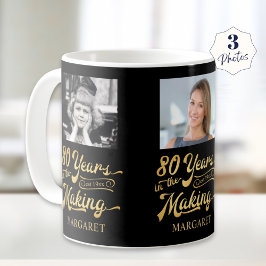 Taza De Café 80 años en la creación de 3 fotos
