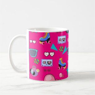 Taza De Café 80s Costume Vibrant pink Retro culture pop