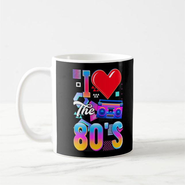 Taza De Café 80s Music Radio Love Eighties Disco (Izquierda)