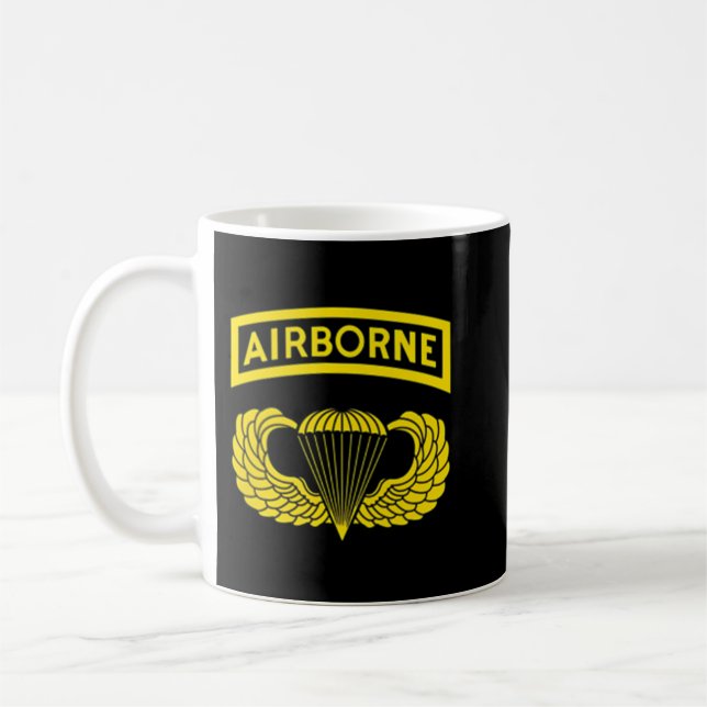 Taza De Café 82ª División Aérea del Ejército Paracaidista , Vet (Izquierda)