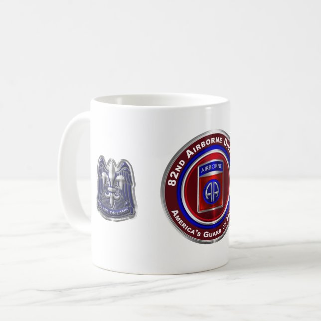 Taza De Café 82.ª división aérea: El Guardián del Honor de los  (Anverso izquierdo)