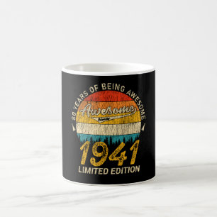 Taza De Café 84 años de edad 1941 Regalo retro asombroso de 84 