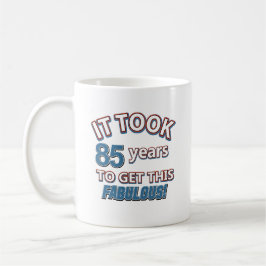 Taza De Café 85os diseños del cumpleaños del año