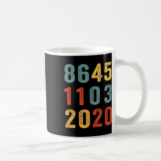 Taza De Café 8645 1103 Vota Azul 3 De Noviembre Antiguo Anti Tr
