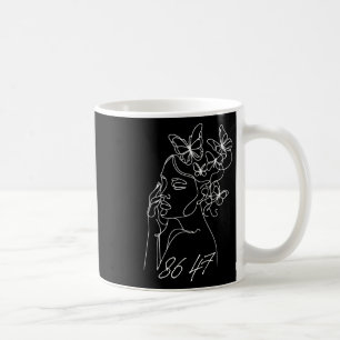 Taza De Café 8647 Anti Trump Floral Resist 86 47 Impugnar a Tru