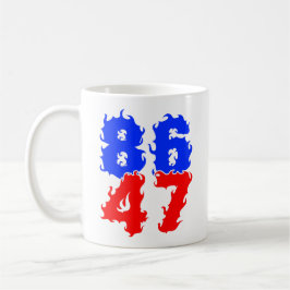 Taza De Café 8647 Impugnar a Trump 47