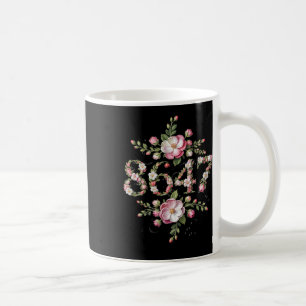 Taza De Café 8647 Sutil Anti Trump 8647 Estilo Floral Boho