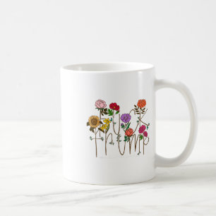 Taza De Café 8647 Sutil Anti Trump 86 47 Floral Boho Style