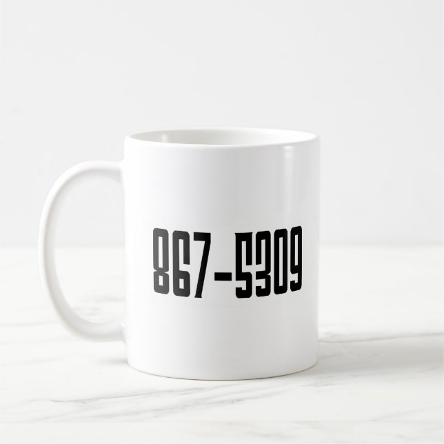 TAZA DE CAFÉ 867-5309 (Izquierda)