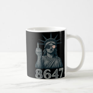 Taza De Café 86 47 Anti Trump Funny 8647 Estatua Anti-Trump De