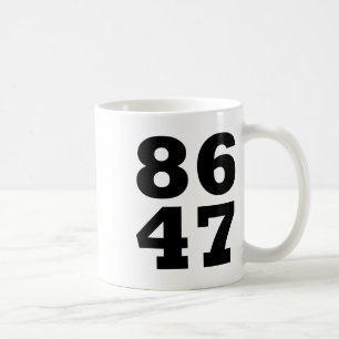 Taza De Café 86 47 Anti-trump Sutil Anti Trump 8647 _1