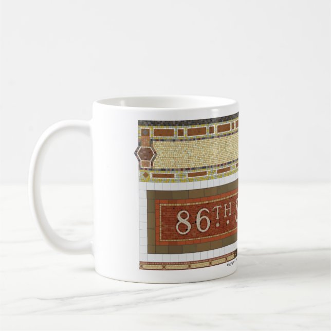 Taza De Café 86.o Mosaico del subterráneo del St NY (Izquierda)