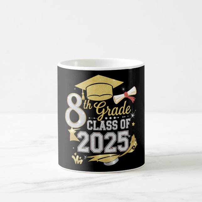 Taza De Café 8.º Grado De Graduación De 2025 (Centro)